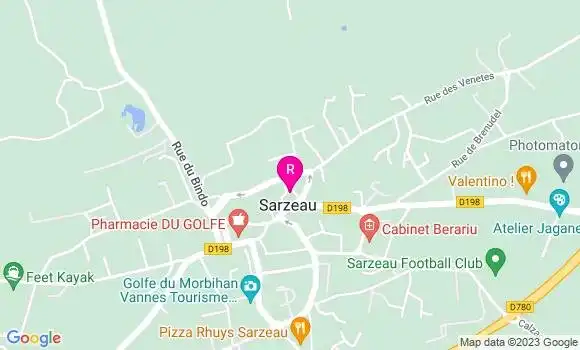 Localisation Le Bistrot de Caro