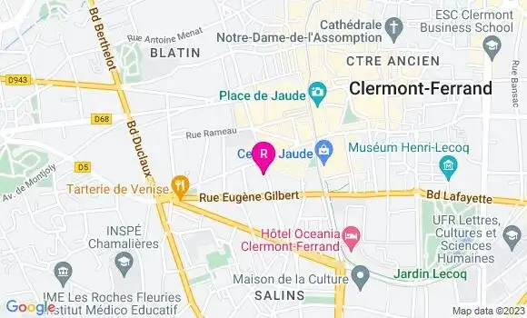 Localisation Restaurant  Le Marquis de Jaude