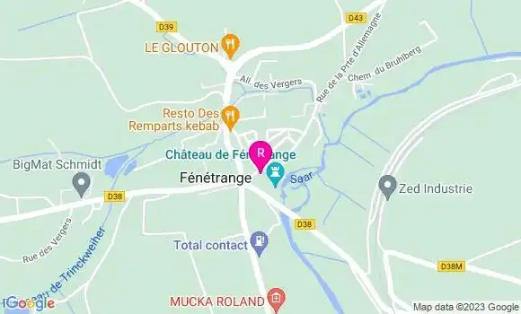 Localisation Restaurant  La Licorne Bleue