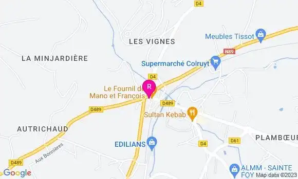 Localisation Brasserie Il était une Foy