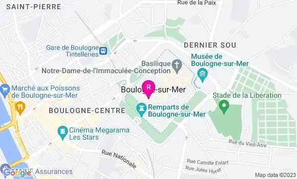 Localisation Restaurant  La Table du Beffroi