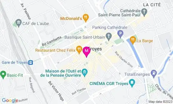 Localisation Restaurant  Le 13
