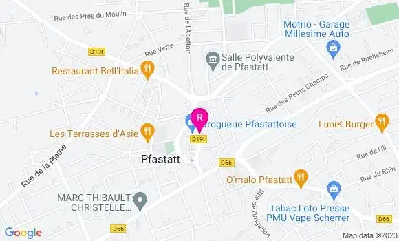 Localisation Restaurant  La Table Pfastattoise