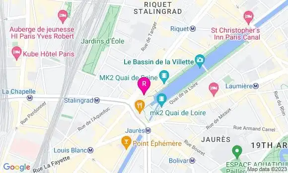 Localisation Restaurant  Côté Canal