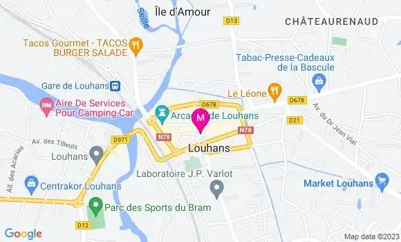 Localisation Restaurant Hôtel Le Bhv