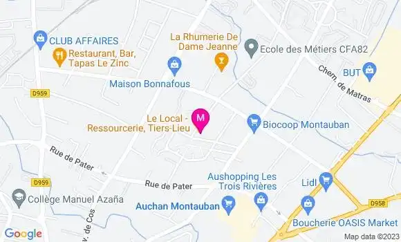 Localisation Restaurant  Le Local