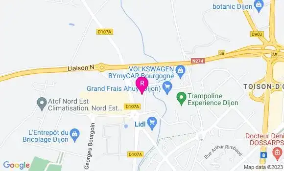 Localisation Restaurant  O Loup Blanc