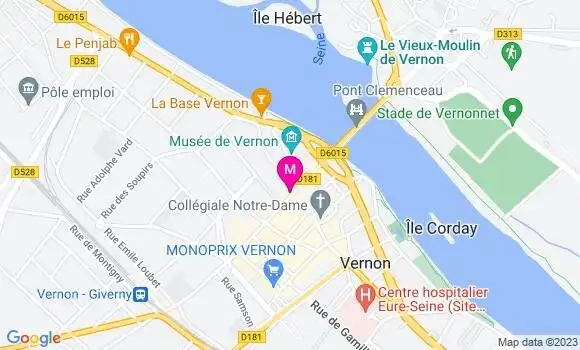 Localisation Café de Vernon