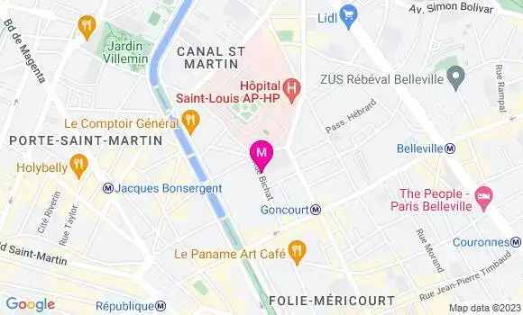 Localisation Restaurant  Princesse Café