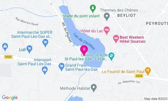 Localisation Restaurant  La Maison du Lac