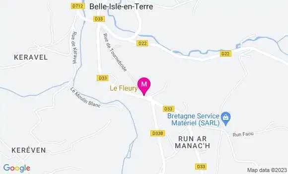 Localisation Restaurant Bar Le Fleury