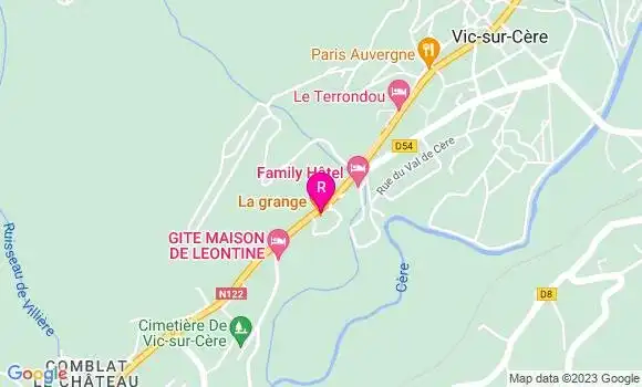 Localisation Restaurant  La Grange