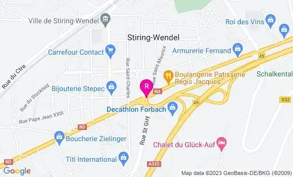Localisation Restaurant  Le P