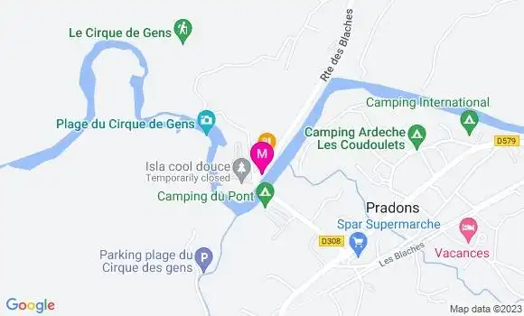 Localisation Le Bistrot du Pont
