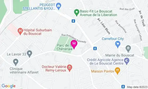 Localisation Restaurant  La Terrasse du Bouscat