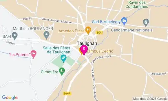 Localisation Restaurant Bar La Bourgade