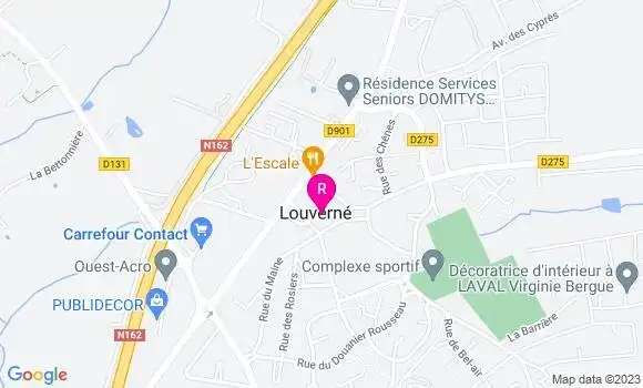 Localisation Pizzeria Louverné Pizza