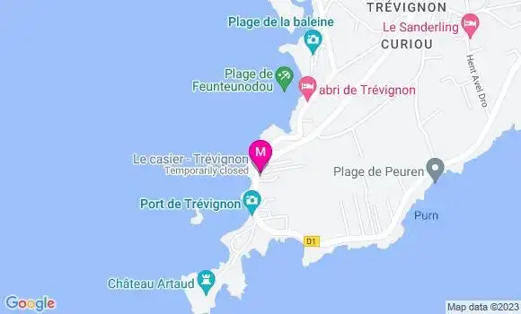 Localisation Restaurant  Le Casier Trévignon