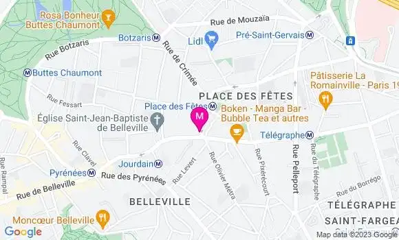 Localisation Le Bel Vil Café