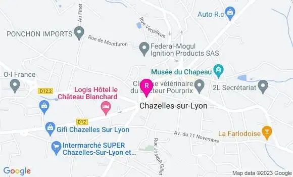 Localisation Restaurant  Au P