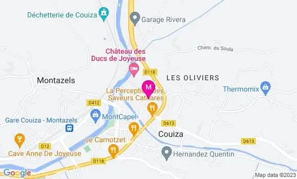 Localisation Restaurant  Lou Cantou