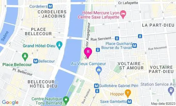 Localisation Restaurant  Café du Rhône