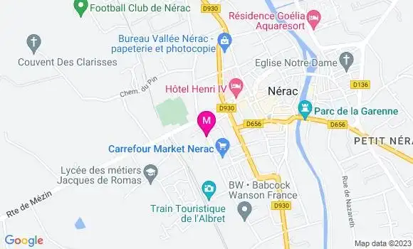 Localisation Pizzeria Le Virus
