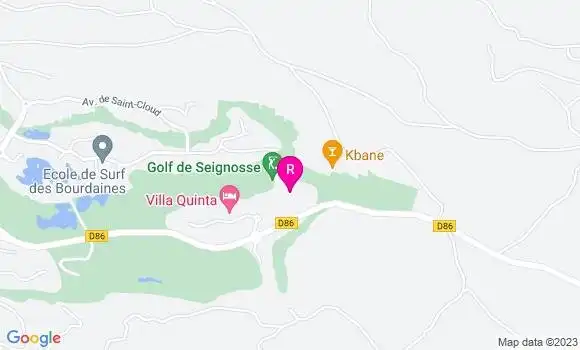 Localisation Restaurant  70 Hectares et l