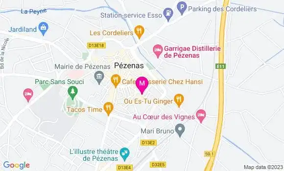 Localisation Restaurant  Maison Conti