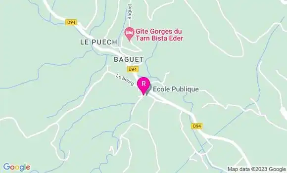 Localisation Auberge du Roc Banut