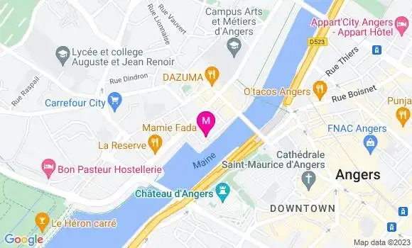 Localisation Restaurant  Mamie Fada