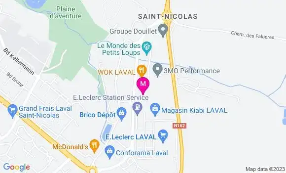 Localisation Restaurant  Wok