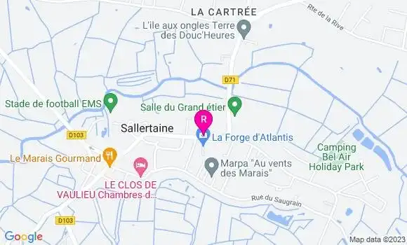 Localisation Restaurant  La Poule aux Jeux