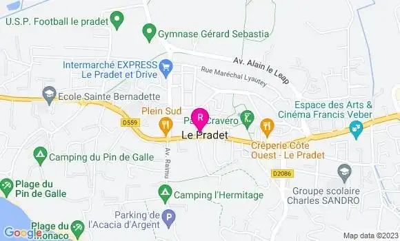 Localisation Pizzeria Le Petit Bew