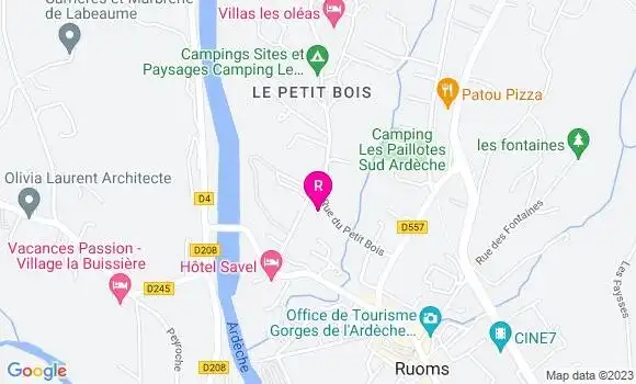 Localisation Restaurant  La Voile Blanche