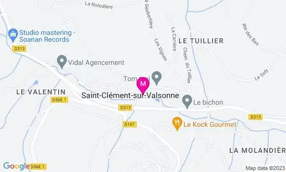Localisation Restaurant  Relais du Soanan