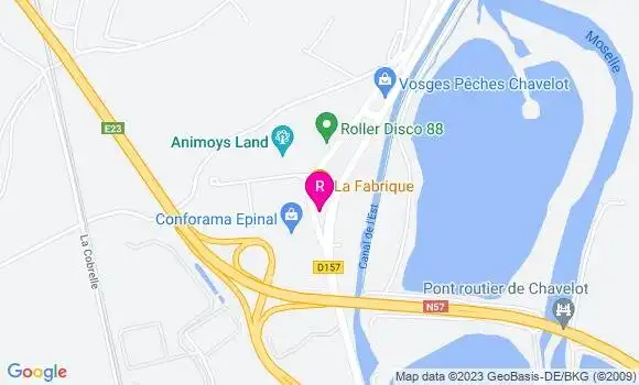Localisation Restaurant  La Fabrique