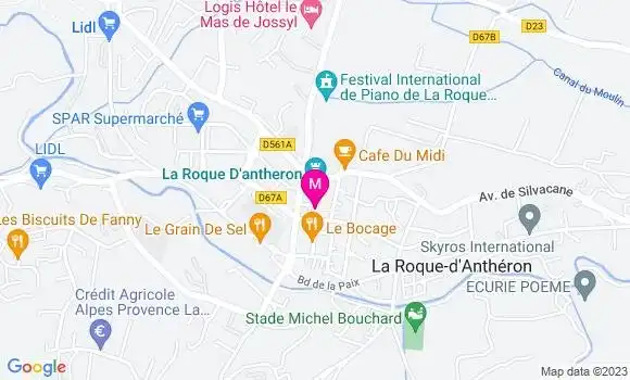 Localisation Restaurant  La Renommée