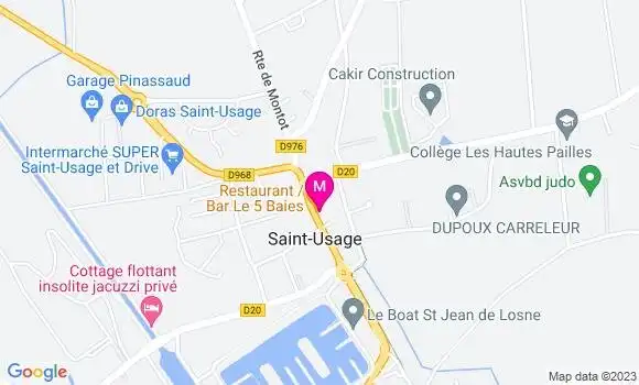 Localisation Restaurant  Le 5 Baies
