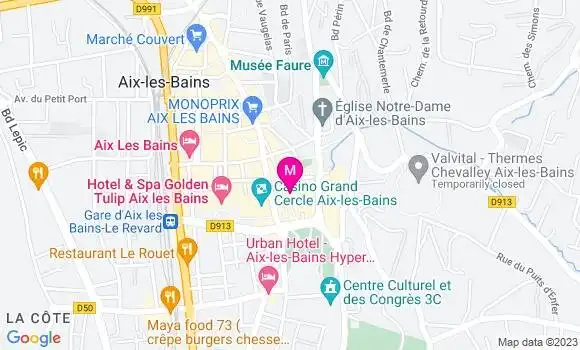 Localisation Restaurant  La Croisette