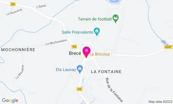 Localisation Restaurant  Le Briccius