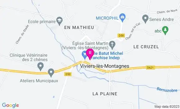 Localisation Restaurant  Le Viviers