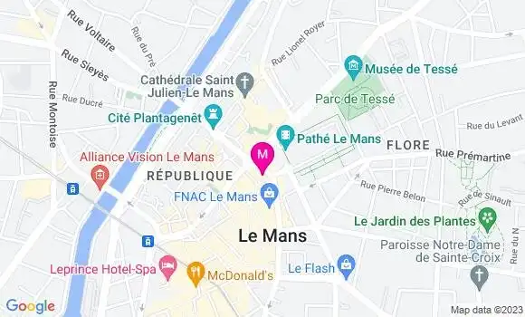 Localisation Brasserie Madeleine
