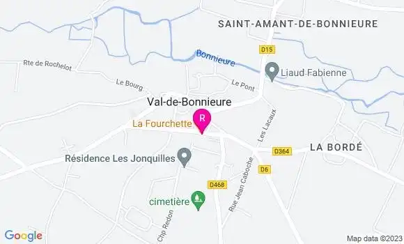 Localisation Restaurant  La Fourchette