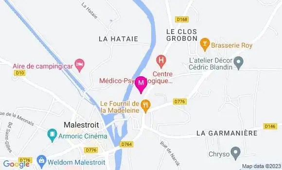 Localisation Crêperie La Riv