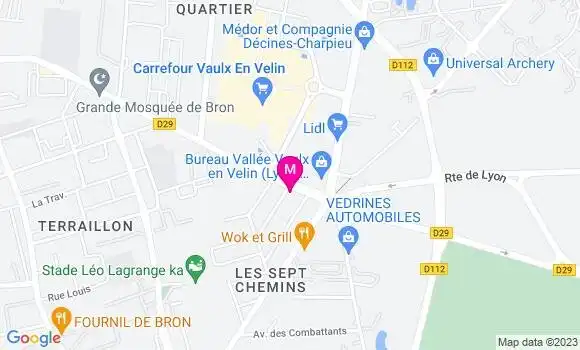 Localisation Restaurant  Le Verdi Est