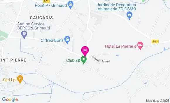Localisation Le Bistrot du Coin