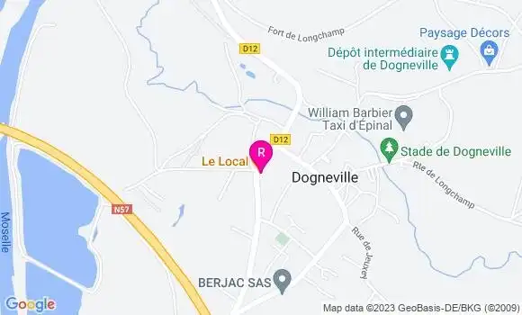Localisation Restaurant  Le Local