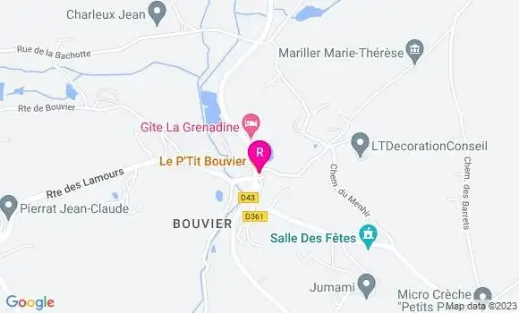 Localisation Restaurant  Le P