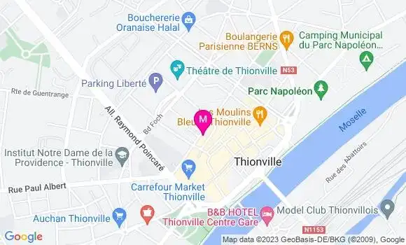 Localisation Restaurant  Le Grand Resto Thionvillois
